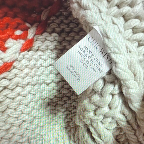 CHICWISH Key to My Heart Hand Knit Chunky Cardigan SIZE S - Picture 6 of 8